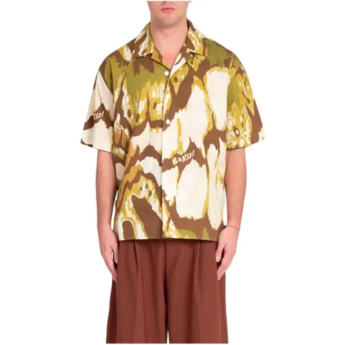 Oversize Jungle Bowling Hemd Kollektion Farbe , Herren, Größe: XL - Bonsai - Modalova