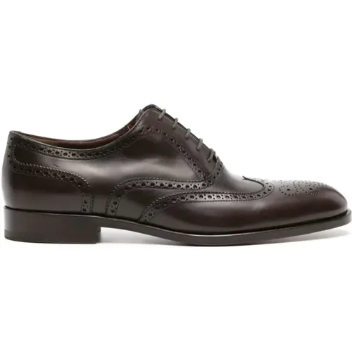 Leather Brogues Dress Shoes , male, Sizes: 7 1/2 UK - Fratelli Rossetti - Modalova
