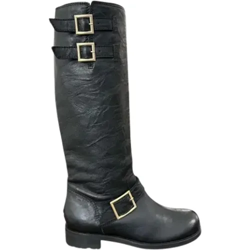Pre-owned Leather boots , female, Sizes: 5 UK - Jimmy Choo Pre-owned - Modalova