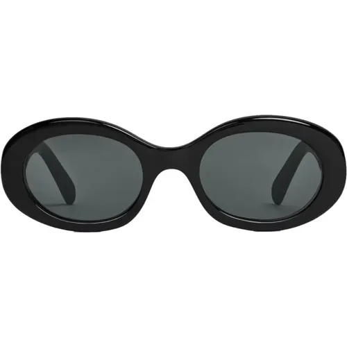 Oval Sunglasses with Grey Lenses , female, Sizes: 52 MM - Celine - Modalova