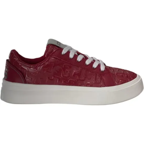 Bordeaux Monogram Sneaker mit Logo , Damen, Größe: 39 EU - GCDS - Modalova