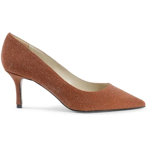 Leather Sandals with 6.5 cm Heel , female, Sizes: 4 UK, 5 UK, 6 UK - 19v69 Italia - Modalova
