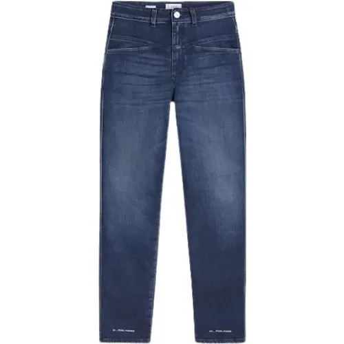 Dunkelblaue Denim Hose , Damen, Größe: S - closed - Modalova