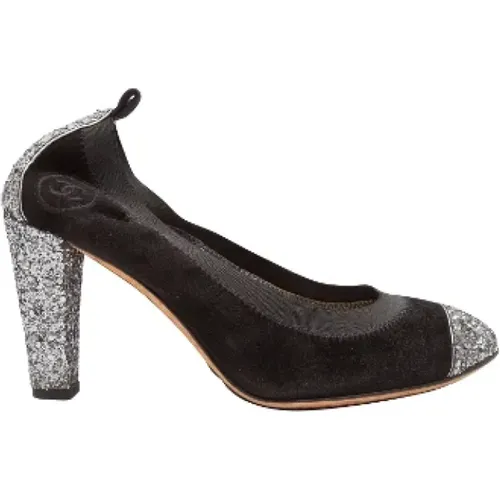 Pre-owned Suede heels , female, Sizes: 4 1/2 UK - Chanel Vintage - Modalova