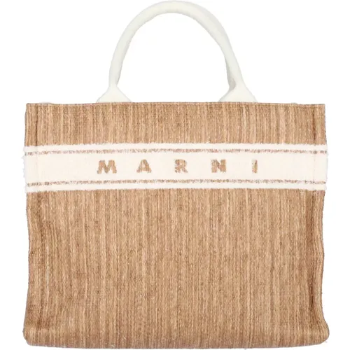 Stilvolle Beige Taschen Marni - Marni - Modalova