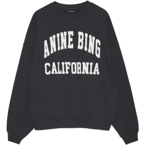 Vintage Schwarzer California Sweatshirt , Damen, Größe: M - Anine Bing - Modalova