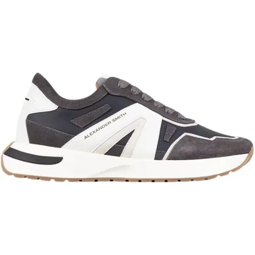 Dark Smoke Runner Sneakers , male, Sizes: 8 UK, 7 UK, 10 UK, 6 UK - Alexander Smith - Modalova