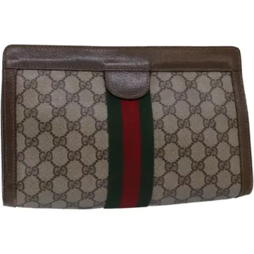 Pre-owned Leather clutches , female, Sizes: ONE SIZE - Gucci Vintage - Modalova