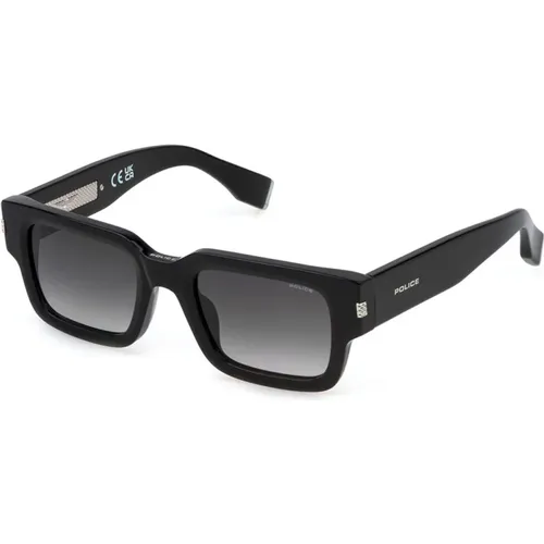 G.o.a.t. 1 Sonnenbrille Schwarz/Grau Verlauf , unisex, Größe: 52 MM - Police - Modalova