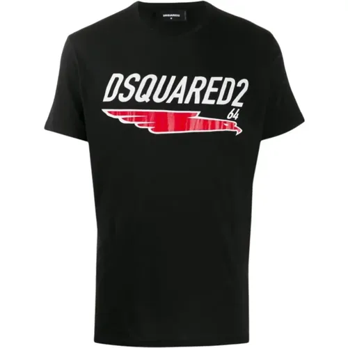 Schwarzes Cool Fit T-Shirt - Dsquared2 - Modalova