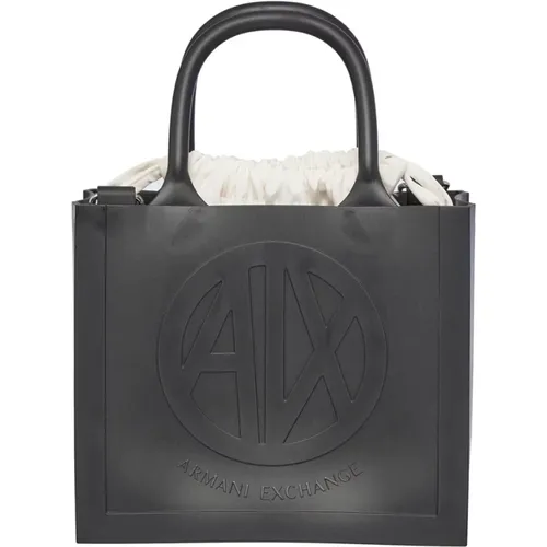Schwarze Taschen für Stilvolles Aussehen , Damen, Größe: ONE Size - Armani Exchange - Modalova
