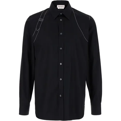 Shirt Pointed Collar Long Sleeves , male, Sizes: XL, M, L - alexander mcqueen - Modalova