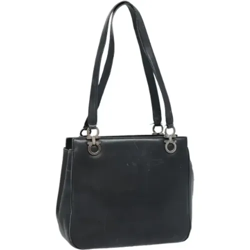 Pre-owned Leather shoulder-bags , female, Sizes: ONE SIZE - Salvatore Ferragamo Pre-owned - Modalova