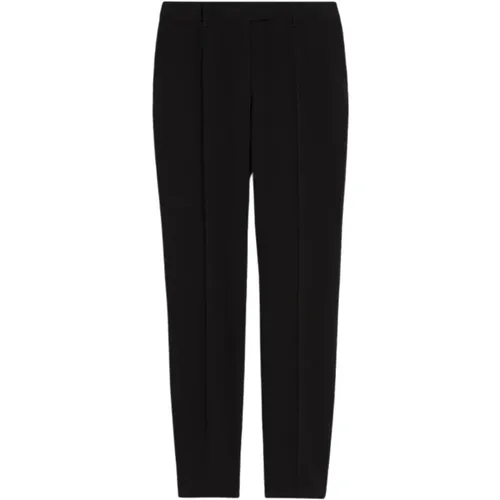 Straight-Fit Technical Cady Trousers , female, Sizes: L, M, S, 2XS - Max Mara Studio - Modalova