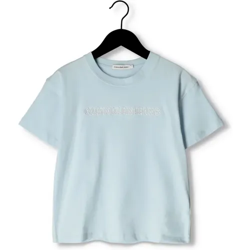 Jungen Polo T-shirt Embro Logo - Calvin Klein - Modalova