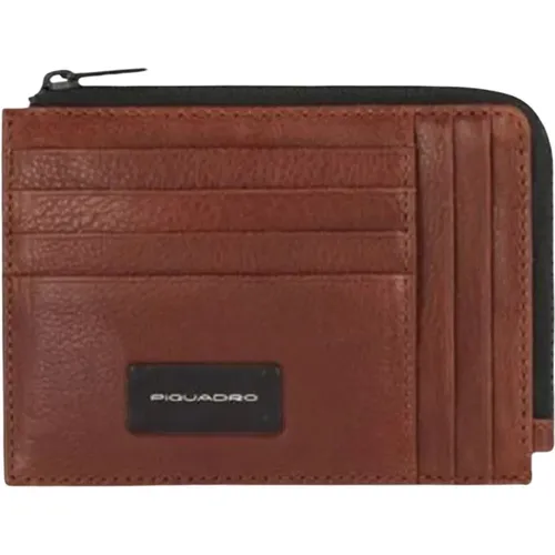 Rfid Leather Wallet Horizontal , male, Sizes: ONE SIZE - Piquadro - Modalova