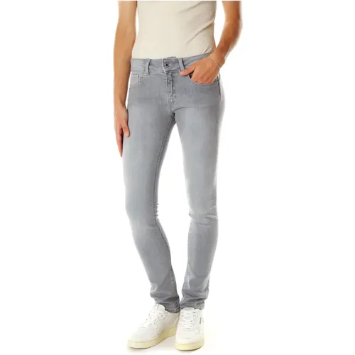 Slim Fit Jeans mit niedriger Leibhöhe , Damen, Größe: W28 L30 - Pepe Jeans - Modalova