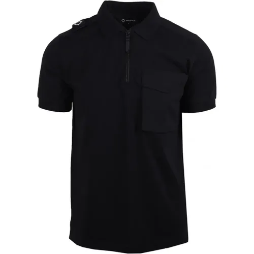 Cargo Pocket Polo Shirt , Herren, Größe: M - MA.STRUM - Modalova