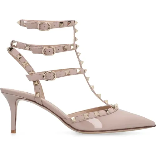 Rockstud Patent Leder Slingback Pumps - Valentino - Modalova