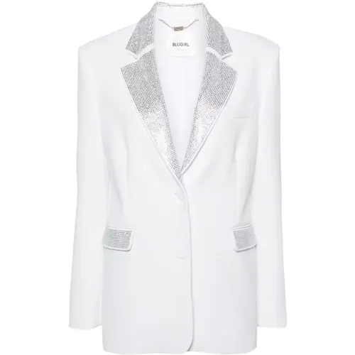 Rhinestone Embellished Jacket , female, Sizes: 2XS - Blugirl - Modalova