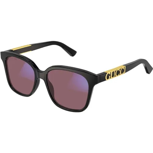 Blue Sunglasses with Rose Lenses - Gucci - Modalova