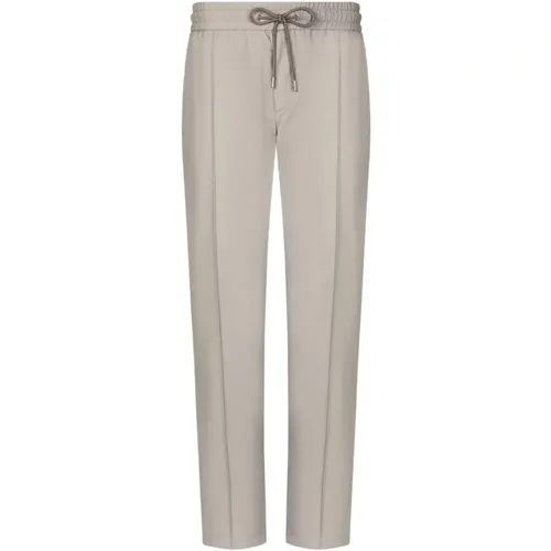 Grey Trousers with Elasticated Waistband , male, Sizes: XL, M, L - Dolce & Gabbana - Modalova