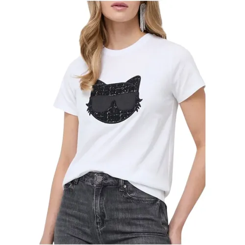 Boucle Choupette T-Shirt , Damen, Größe: XS - Karl Lagerfeld - Modalova