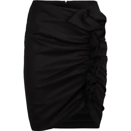 Draped Wool Mini Skirt , Damen, Größe: XS - Nina Ricci - Modalova