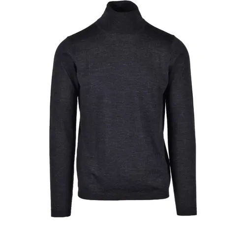 Grauer Wollstrickpullover , Herren, Größe: 2XL - Daniele Alessandrini - Modalova