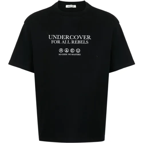 Schwarzes T-Shirt mit halben Ärmeln - Undercover - Modalova