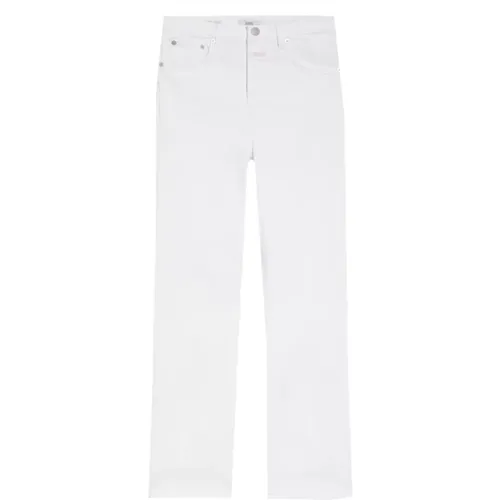 Weiße Stretch Denim Gerades Jeans , Damen, Größe: W28 - closed - Modalova