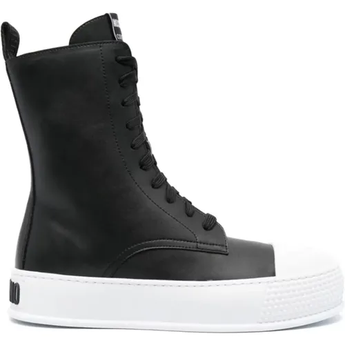 Schwarze Lässige Sneakers für Männer , Herren, Größe: 42 EU - Moschino - Modalova