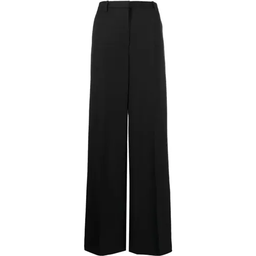 High-Waisted Wide-Leg Trousers , female, Sizes: XS - Versace - Modalova