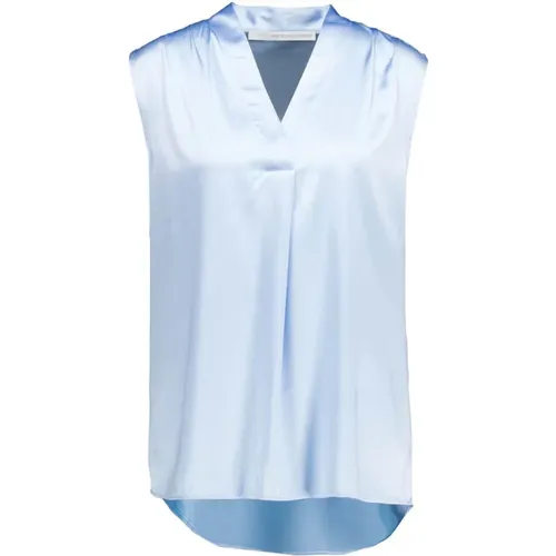 Light Sleeveless Top with V-Neck , female, Sizes: XL, M, L - Herzen's Angelegenheit - Modalova