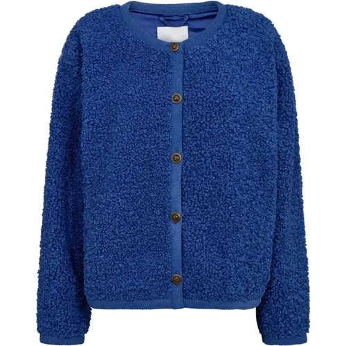 Teddy Jacke Newcc Timmy Blau , Damen, Größe: M - Co'Couture - Modalova