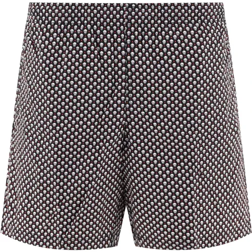 Skull Dots Swim Shorts , male, Sizes: S - alexander mcqueen - Modalova