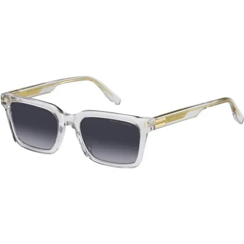 Crystal Frame Dark Grey Sunglasses , unisex, Sizes: 53 MM - Marc Jacobs - Modalova
