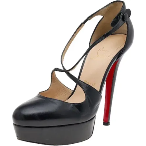 Pre-owned Leather heels , female, Sizes: 4 1/2 UK - Christian Louboutin Pre-owned - Modalova