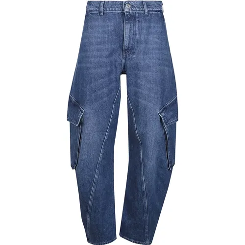 Twisted Cargo Jeans , female, Sizes: W26, W28 - JW Anderson - Modalova
