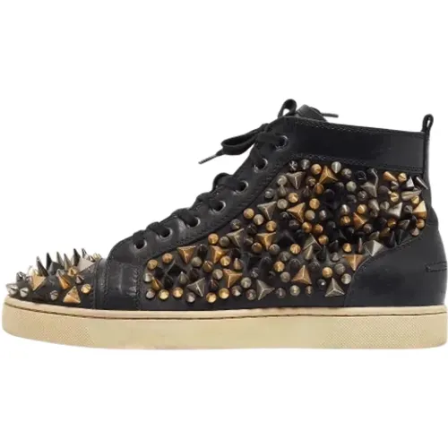 Pre-owned Leather sneakers , female, Sizes: 9 UK - Christian Louboutin Pre-owned - Modalova