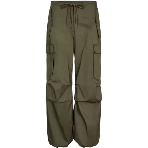 Cargo Pants - Olive , female, Sizes: S - Co'Couture - Modalova