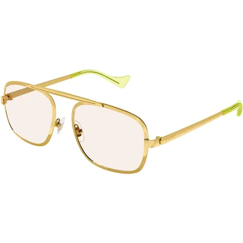 Gold/ Sunglasses , female, Sizes: 55 MM - Gucci - Modalova