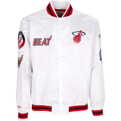 Miami Heat Bomberjacke - Mitchell & Ness - Modalova