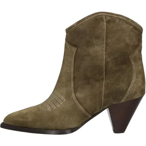 Grüne Western Stil Stiefeletten , Damen, Größe: 38 EU - Toral - Modalova