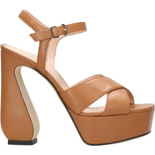 Erhöhen Sie Ihren Stil mit High Heel Sandalen , Damen, Größe: 37 EU - Sergio Rossi - Modalova