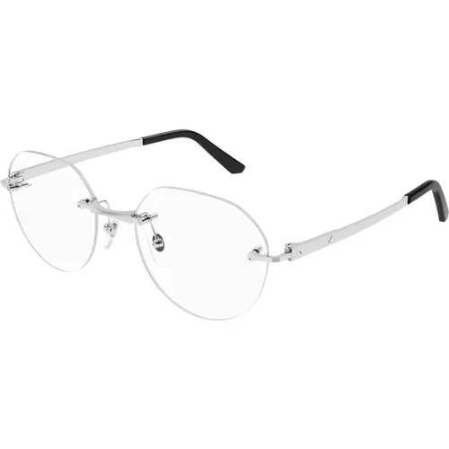 Titanium Optical Glasses , unisex, Sizes: 53 MM - Cartier - Modalova