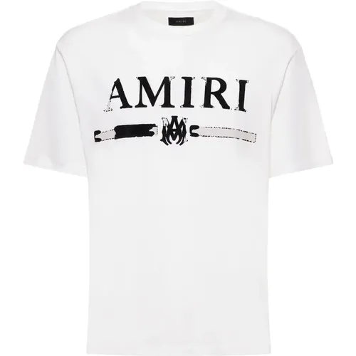 Bar Logo T-Shirt , male, Sizes: L, 2XL, XL, M, S - Amiri - Modalova