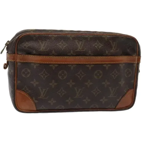 Pre-owned Canvas clutches , female, Sizes: ONE SIZE - Louis Vuitton Vintage - Modalova