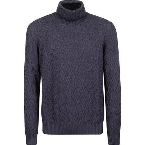 Merino Wool Turtleneck Sweater , male, Sizes: M - Drumohr - Modalova