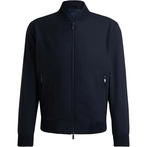 Navy BMB 243 Jacket , male, Sizes: L, M, S, XL - Hugo Boss - Modalova